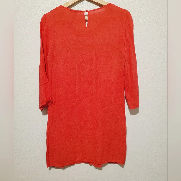 💚5/$26 Flying Tomato Red Embroidered Mini Dress Size Small - Picture 4 of 4